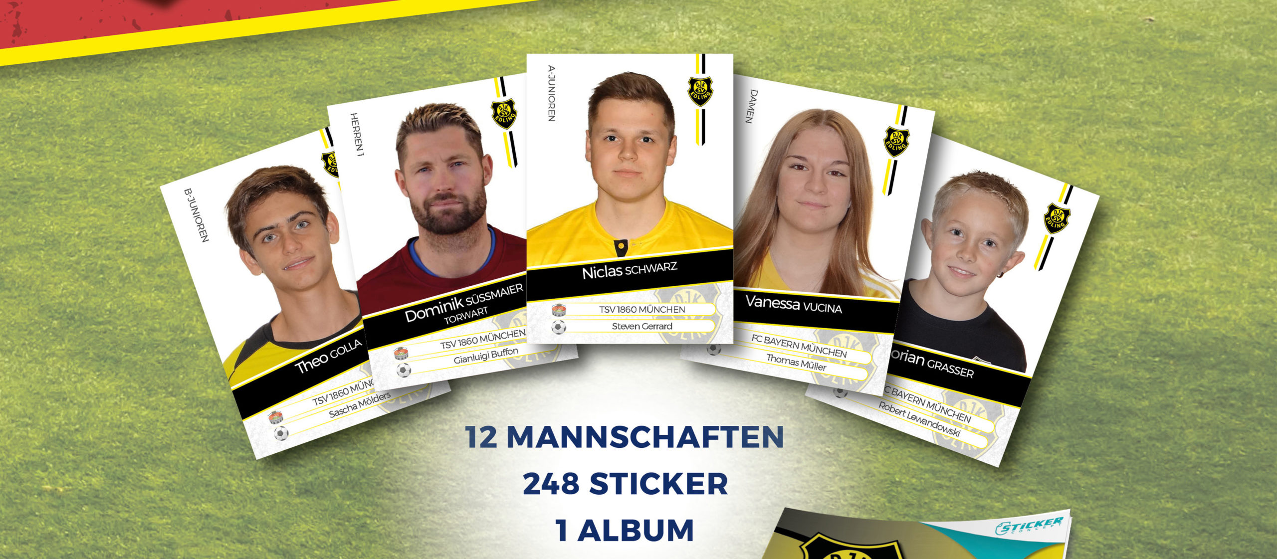 Sticker sammeln beim DJK SV Edling