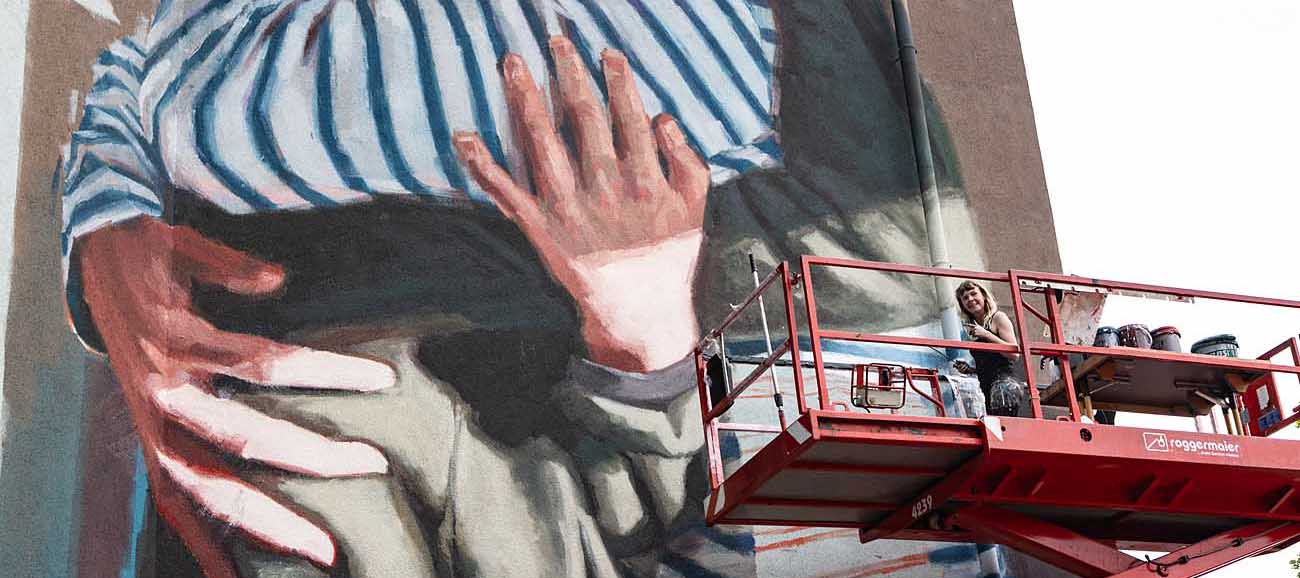 Wenn Kunst die Wände hochgeht
